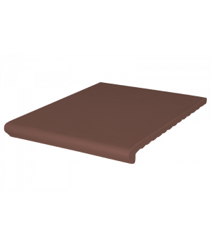 Клинкерная ступень венецианская King Klinker гладкая коричневая 330x330x14 мм