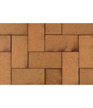 Тротуарный кирпич ABC-Klinkergruppe Antik gelb kohlebrand 200x100x52 мм