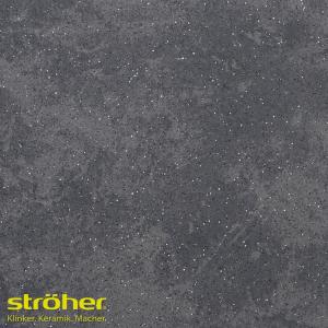 Клинкерная напольная плитка Stroeher ROCCIA 845 nero 294х294х10 мм