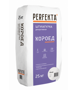 Штукатурка декоративная Короед белый, 25 кг