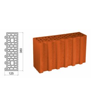 Керамический блок крупноформатный Poromax-380 1/2Д поризованный