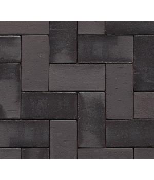 Клинкерная брусчатка Westerwalder WK-PK15 Schwarz-bunt 200х100х52